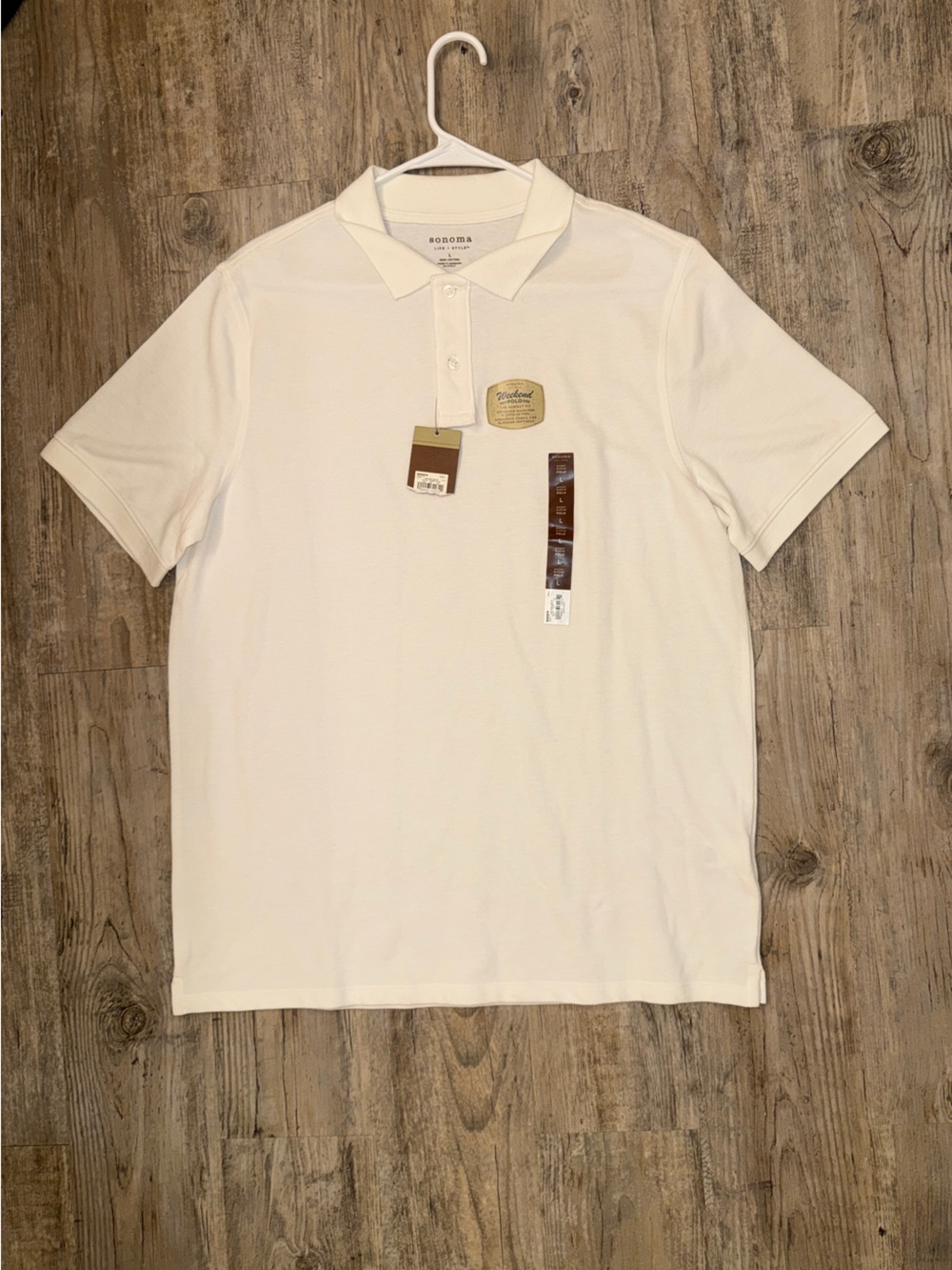 Sonoma Classic Polo in Light Cream